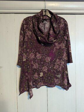 Cocomo, Cowl Neck Long Sleeve Shirt